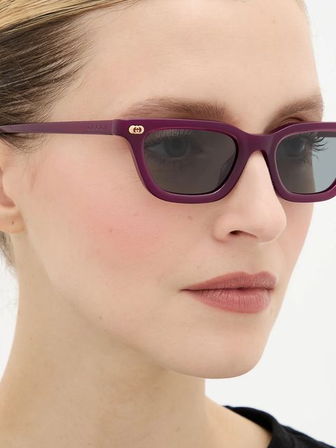 Gucci okulary przeciwsłoneczne damskie kolor fioletowy GG1944S