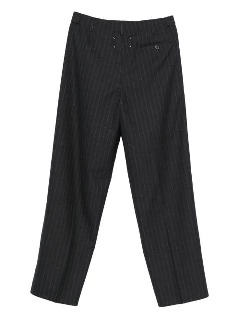 Maison Margiela pinstripe drawstring trousers - Grey