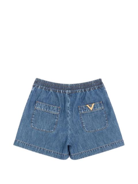 Valentino Garavani V-gold drawstring shorts - Blue - zdjęcie produktu nr 2