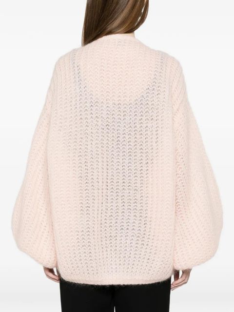 TOTEME balloon-sleeve cardigan - Pink