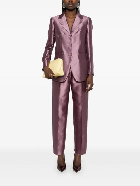 Max Mara metallic-effect blazer - Purple