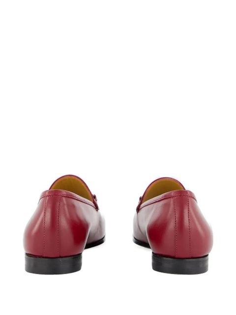 Gucci horsebit leather loafers - Red