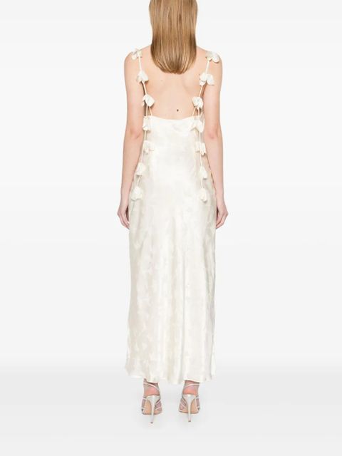 ROTATE BIRGER CHRISTENSEN satin midi dress - Neutrals