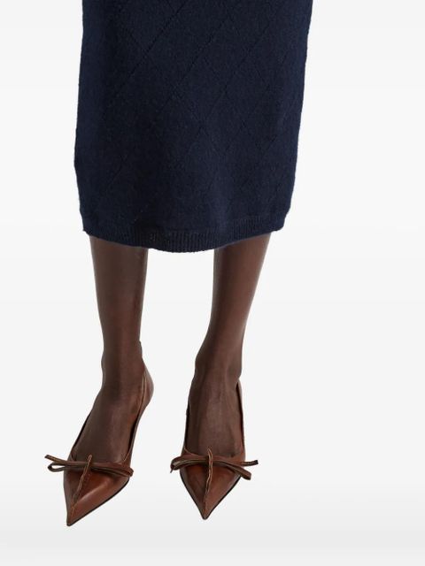 Prada crew-neck maxi dress - Blue