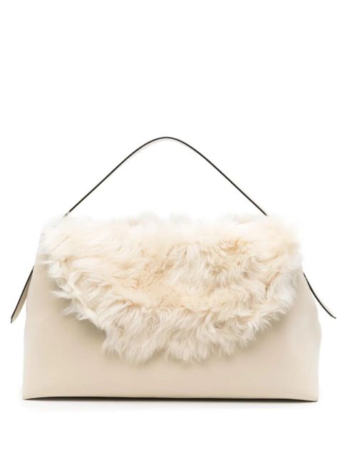 TOTEME shearling tote bag - White - zdjęcie produktu nr 1