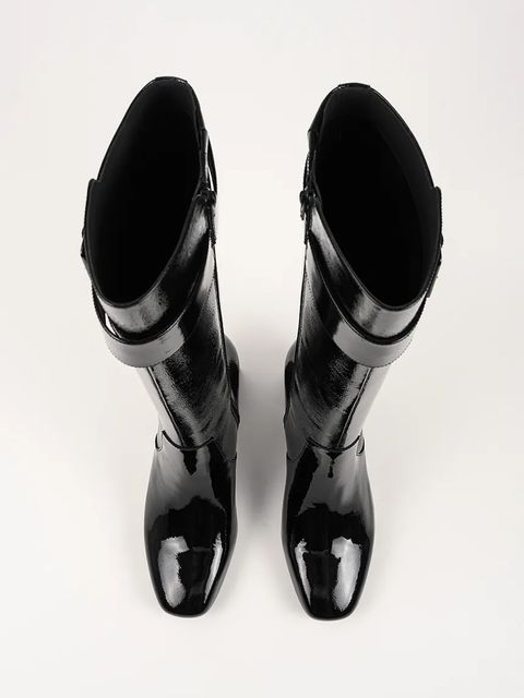 Karl Lagerfeld kozaki BEATA damskie kolor czarny na słupku KL31475A