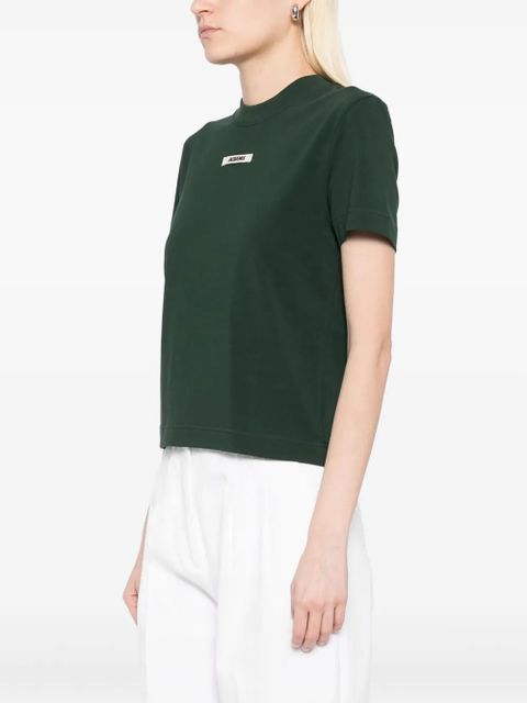 Jacquemus logo T-shirt - Green - zdjęcie produktu nr 2
