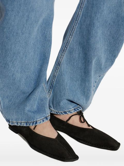 ALOHAS Sway suede ballet flats - Brown