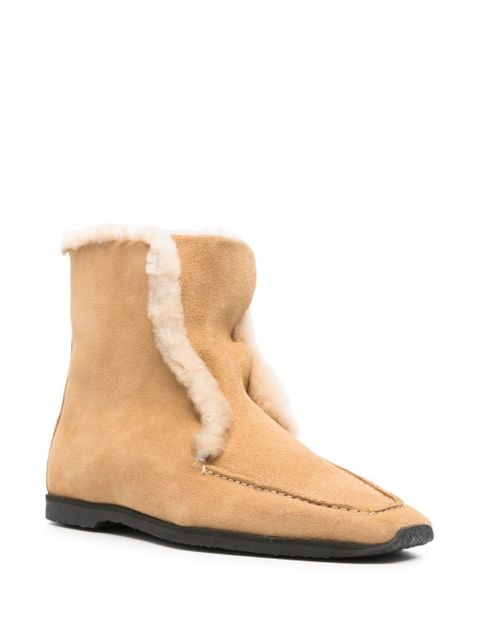 TOTEME shearling-edge boots - Brown - zdjęcie produktu nr 2