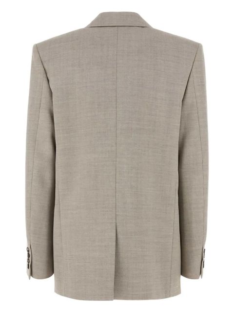 Saint Laurent double-breasted wool blazer - Neutrals - zdjęcie produktu nr 2