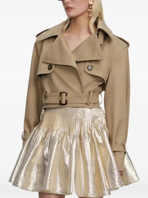 Self-Portrait button belted jacket - Neutrals
