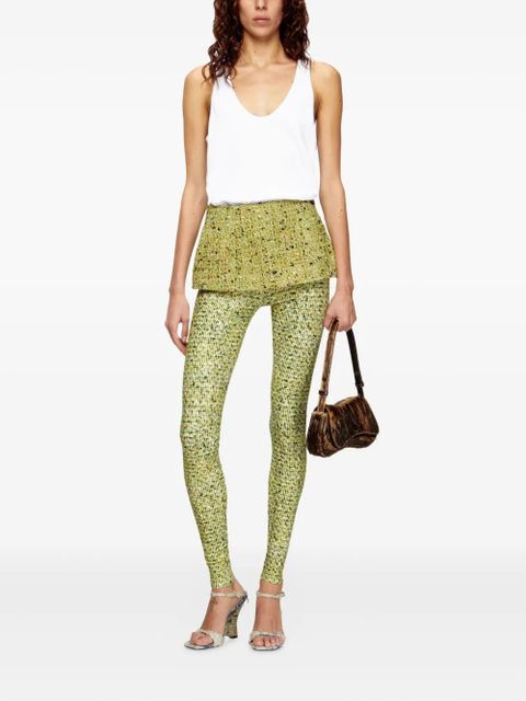 Diesel Play leather clutch - Brown