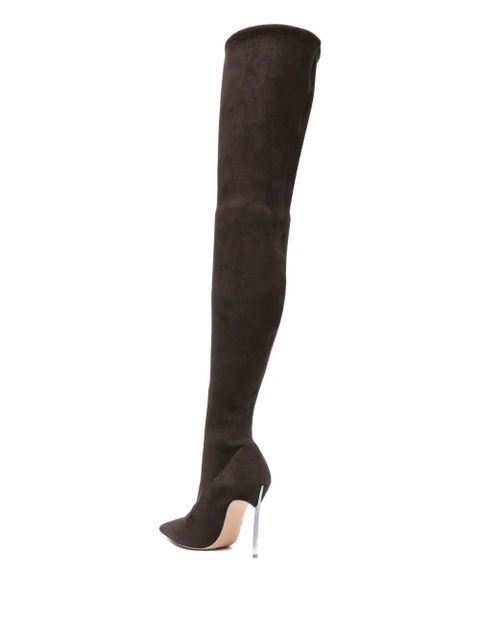 Casadei 110mm suede over-the-knee boots - Brown - zdjęcie produktu nr 2