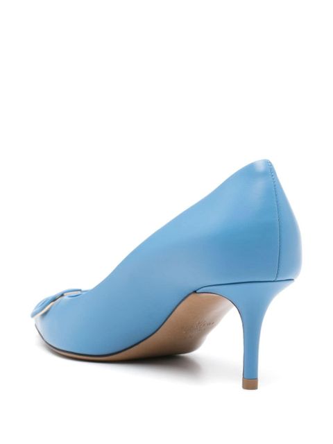 Valentino Garavani 70mm VLogo Signature leather pumps - Blue