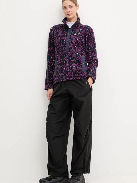 Haglöfs bluza sportowa Mora Mid kolor fioletowy wzorzysta 606557