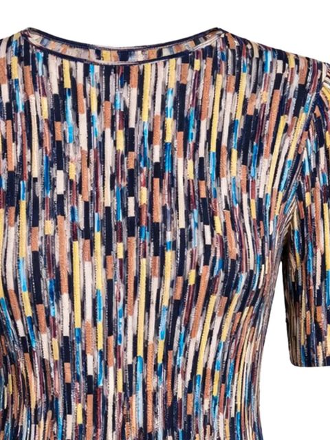 Ulla Johnson Samira patterned short-sleeve T-shirt - Blue - zdjęcie produktu nr 2