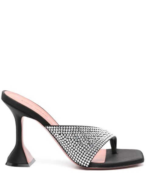 Amina Muaddi 95mm Shiona sandals - Black - zdjęcie produktu nr 1