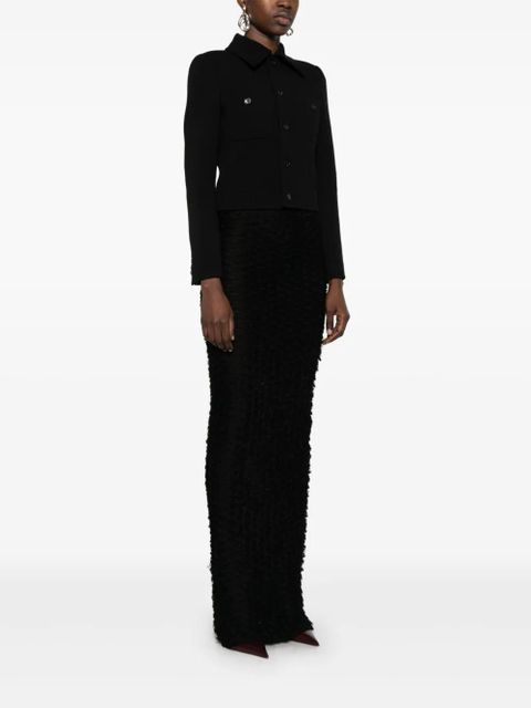 Saint Laurent cropped jacket - Black