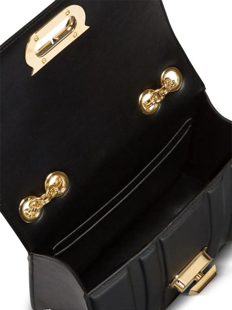 Ferragamo medium Gancini leather shoulder bag - Black - zdjęcie produktu nr 2