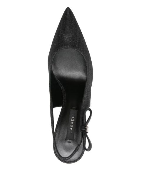 Casadei 100mm slingback pumps - Black