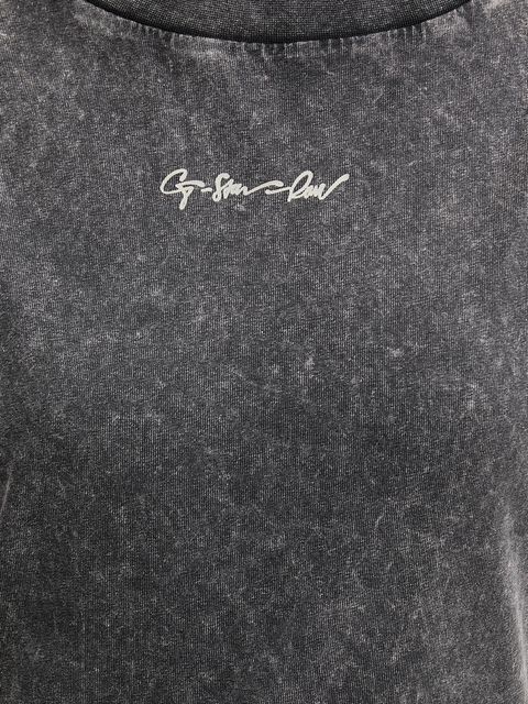 G-Star sukienka bawełniana kolor szary maxi prosta D26096-C756