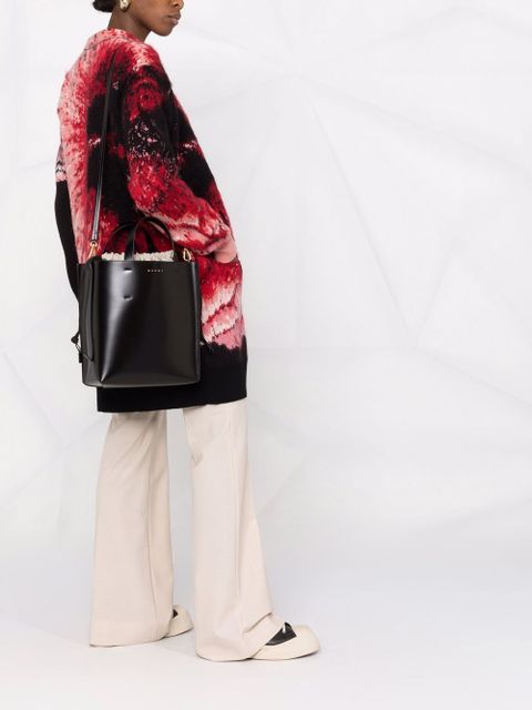 Marni Museo drawstring leather tote bag - Black - zdjęcie produktu nr 2