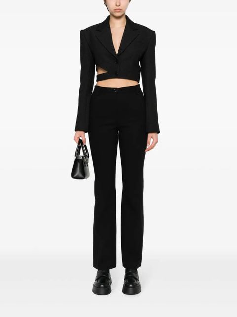 PINKO high-waisted tailored trousers - Black