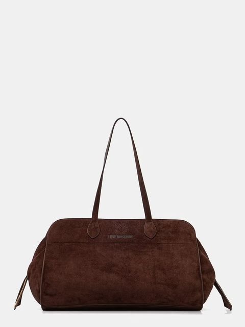 Love Moschino torebka shopper damska z imitacji zamszu - zdjęcie produktu nr 1