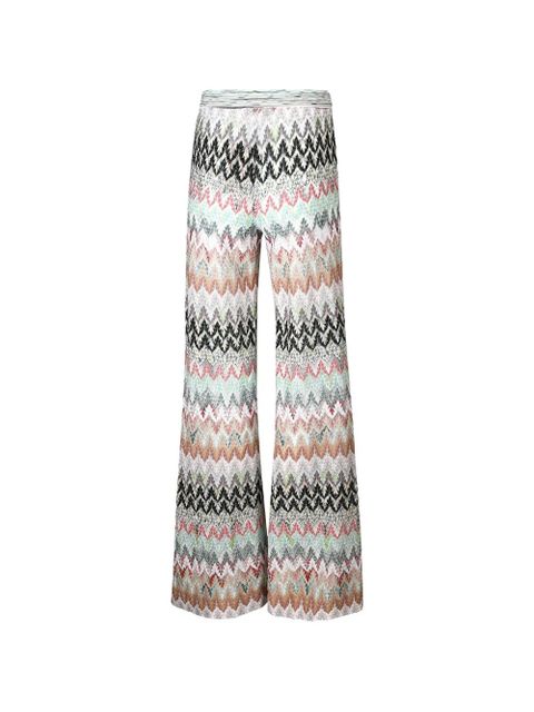Missoni zigzag-pattern knitted trousers - White - zdjęcie produktu nr 2