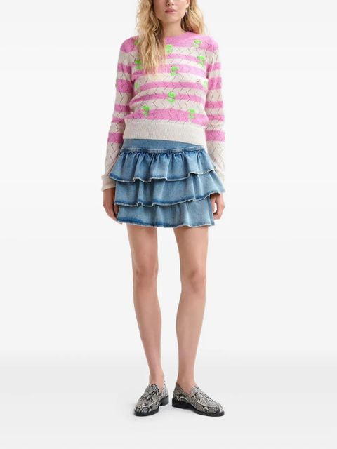 Essentiel Antwerp Ja ruffled skirt - Blue - zdjęcie produktu nr 2