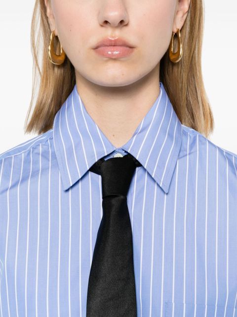 Prada striped poplin shirt - F0013 LIGHT BLUE