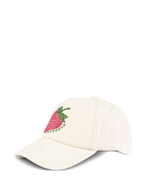 Weekend Max Mara strawberry embroidered hat - Neutrals