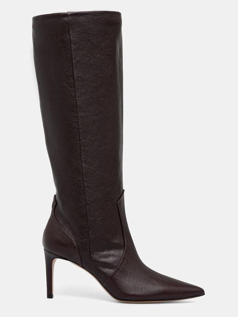 IRO kozaki skórzane Davyn Vintage damskie kolor bordowy na szpilce WM39DAVYNVIN - zdjęcie produktu nr 2