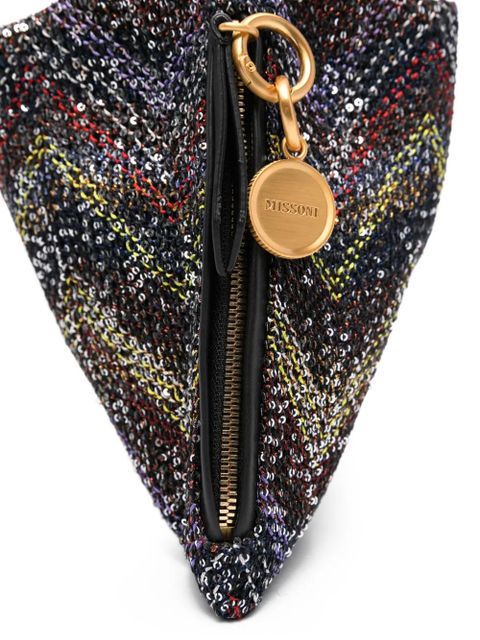 Missoni chevron metallic tote bag - Black