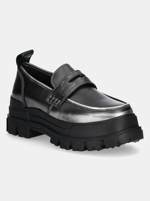 Buffalo mokasyny Aspha Loafer Vntg damskie kolor szary na platformie 1624083-PEW - zdjęcie produktu nr 1