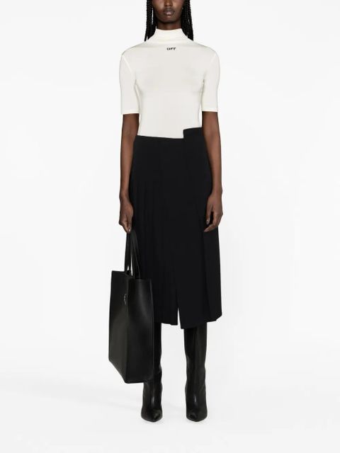 Off-White logo-print mock-neck top - zdjęcie produktu nr 2