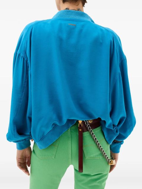 Versace zip-up bomber jacket - Blue