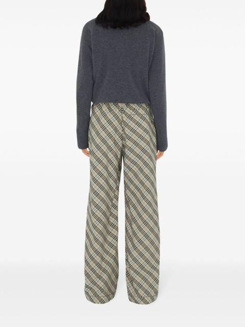 Burberry checked trousers - Neutrals