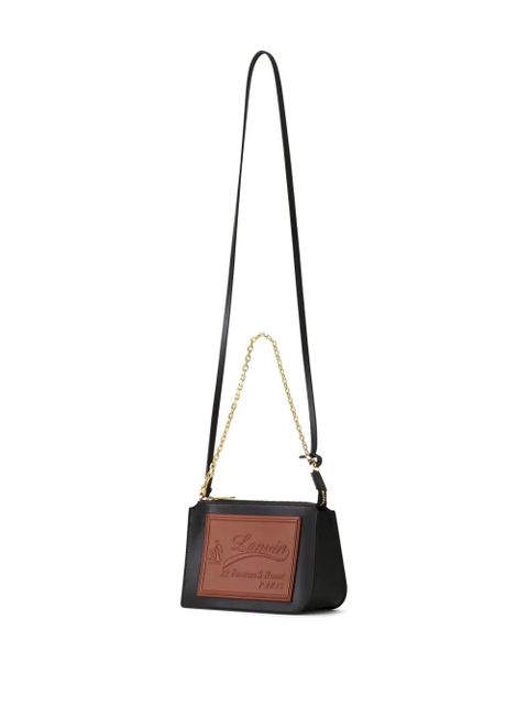 Lanvin logo-plaque crossbody bag - Black