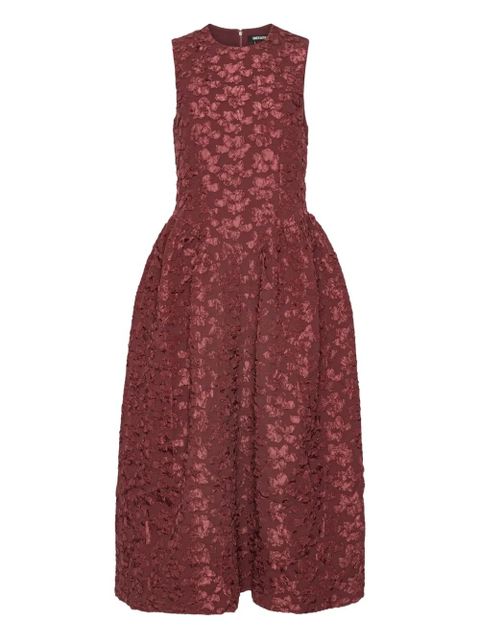 ROTATE BIRGER CHRISTENSEN flower-embellishment midi dress - Red - zdjęcie produktu nr 1