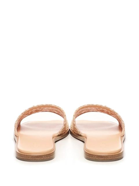 Chloé Soleil embroidered woven sandals - Neutrals - zdjęcie produktu nr 2