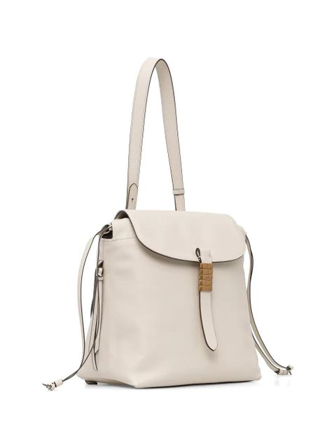 PINKO medium Saddle buckle-detail backpack - White - zdjęcie produktu nr 2