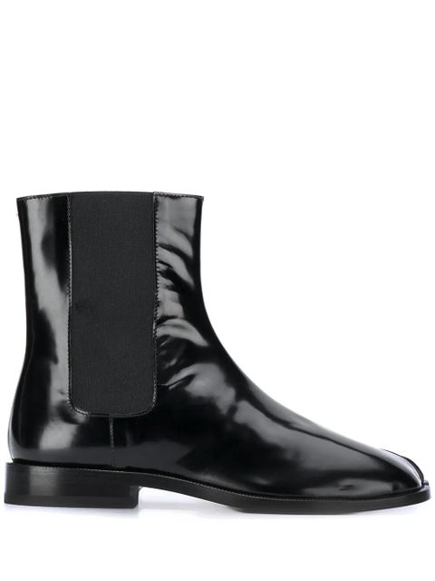Maison Margiela Tabi leather Chelsea boots - Black - zdjęcie produktu nr 1