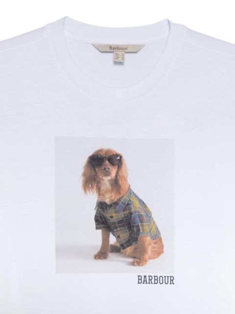 Barbour dog-print T-shirt - White