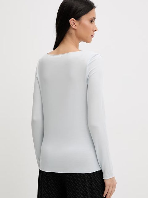 United Colors of Benetton longsleeve piżamowy z domieszką lnu