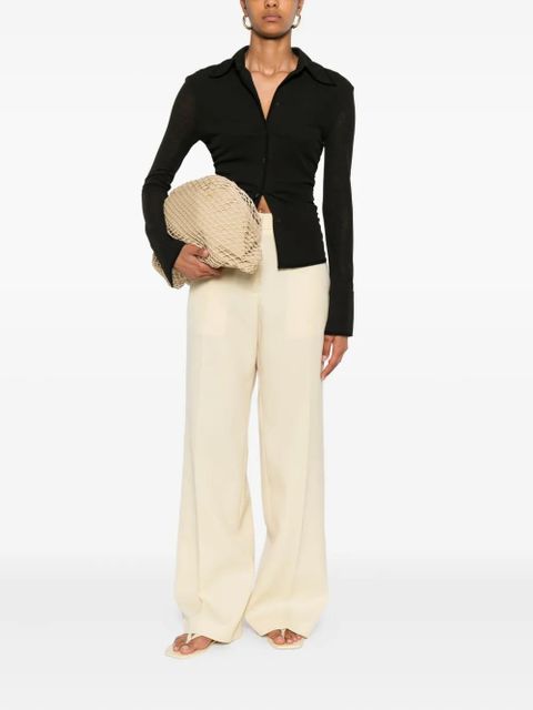 Jil Sander high-waisted wool trousers - Neutrals