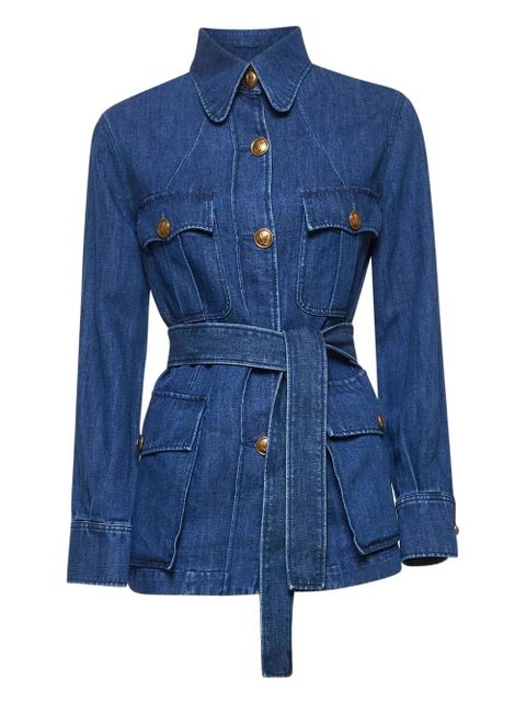 Valentino Garavani Sahariana denim jacket - Blue