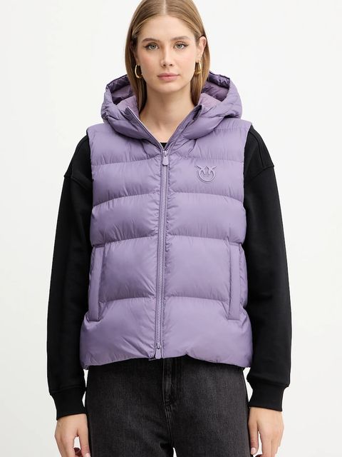 Pinko bezrękawnik kolor fioletowy zimowy 105477 A2P6 - zdjęcie produktu nr 1