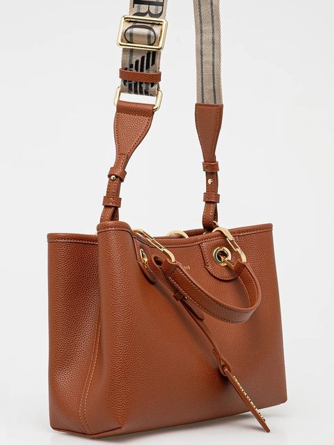 Emporio Armani torebka kolor brązowy - zdjęcie produktu nr 2
