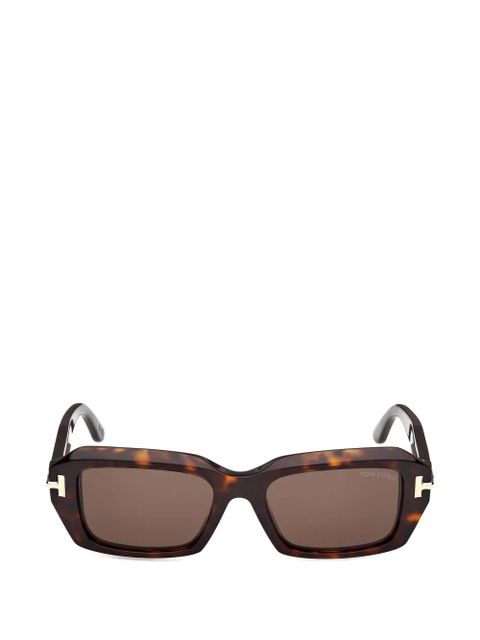 TOM FORD Eyewear rectangle-frame sunglasses - Brown - zdjęcie produktu nr 1